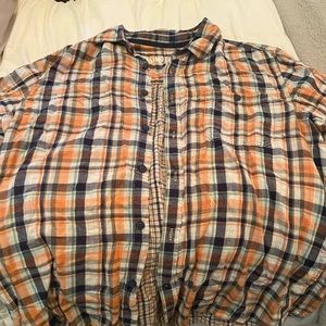 Mossimo Supply Co, Plaid Button-Up, Size XL